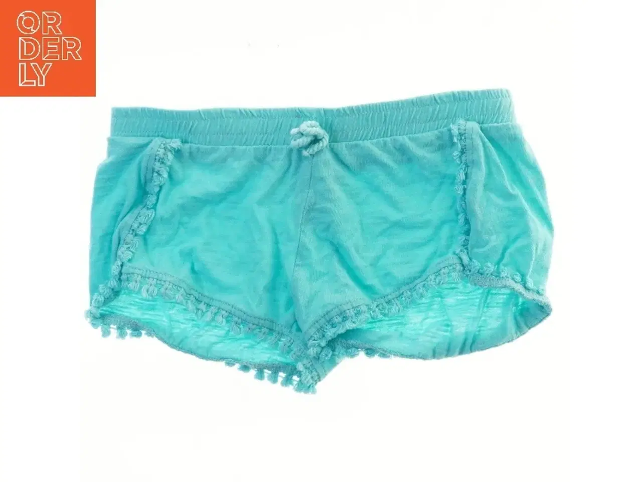 Billede 1 - Turkise shorts med elastik og kvastkant fra Jumbo (str. 104)
