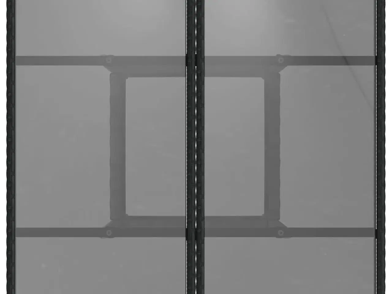 Billede 7 - Havebord med glastop 80x80x75 cm polyrattan sort