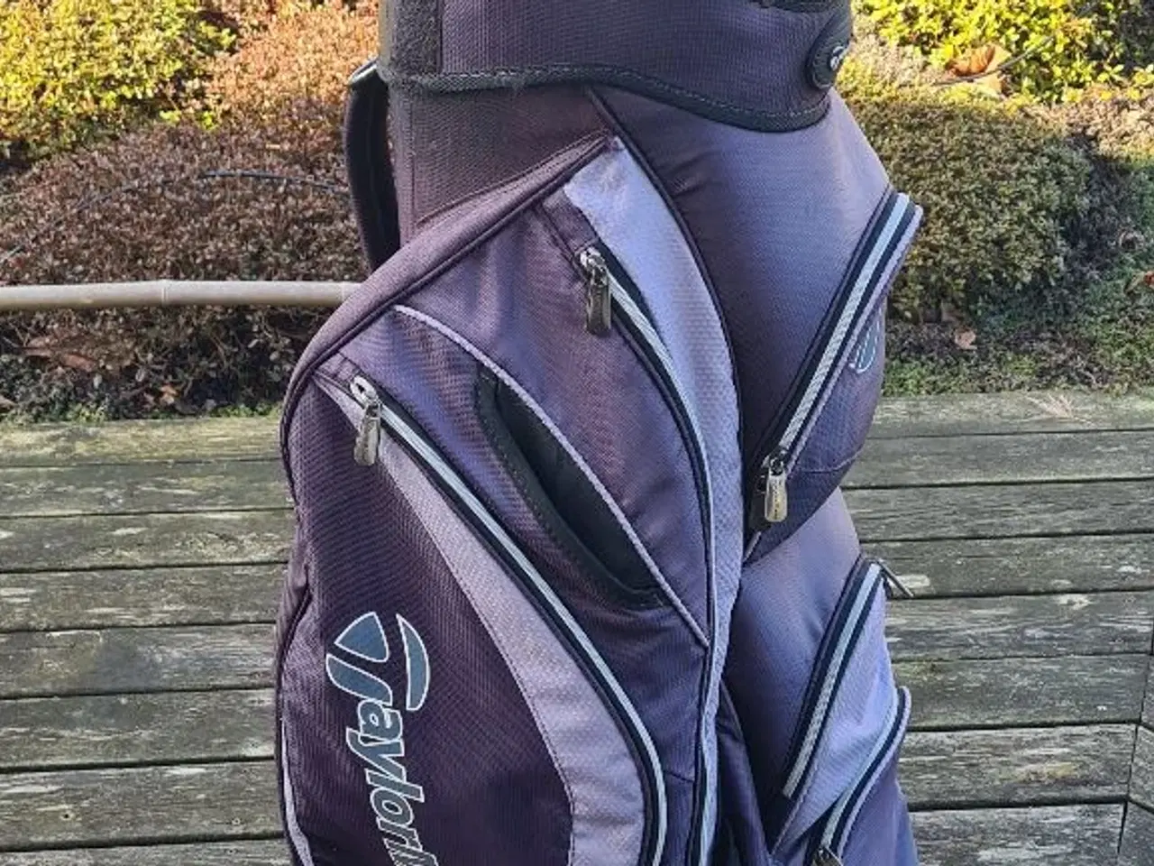Billede 10 - TaylorMade golfbag med golfjern og el-golfvogn