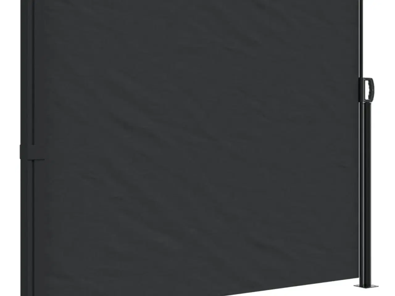 Billede 2 - Sammenrullelig sidemarkise 160 x 600 cm sort