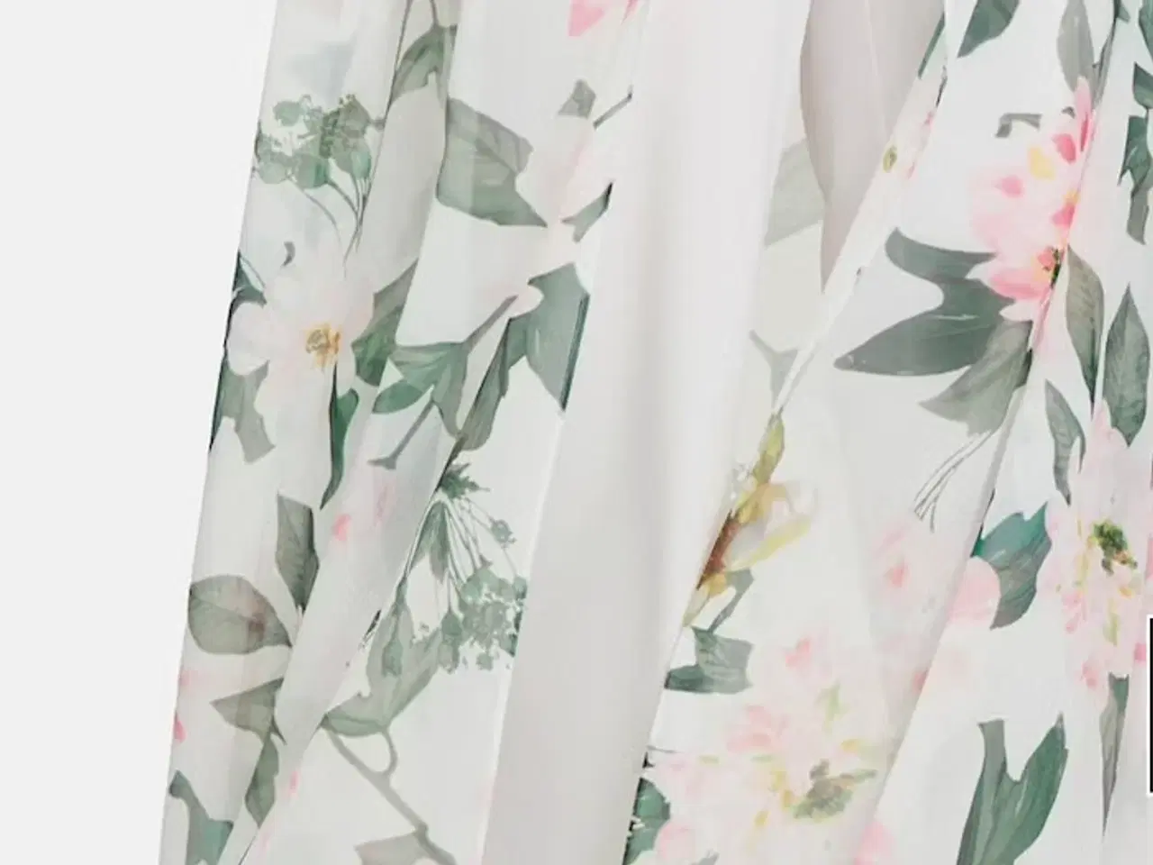 Billede 4 - Blomstret buksedragt med slæb