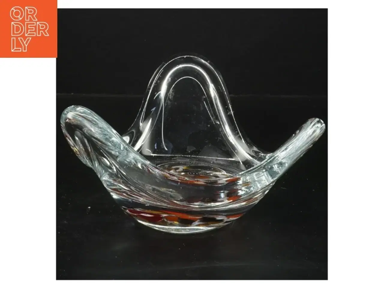 Billede 1 - Glas skål (str. 19x10 cm)fra holmegaard