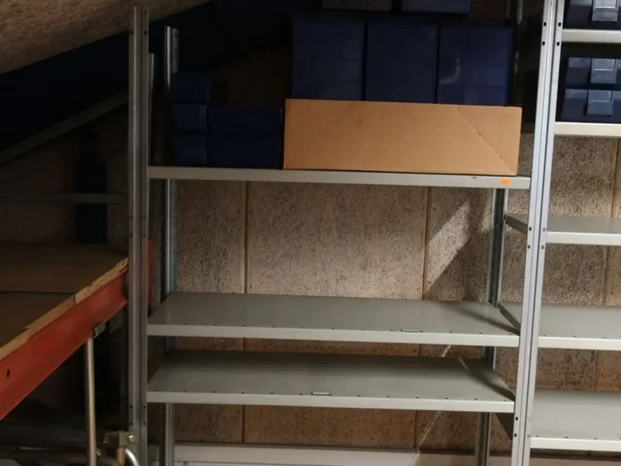 Billede 2 - 9 fag lagerreoler uden indhold samt ekstra hylder