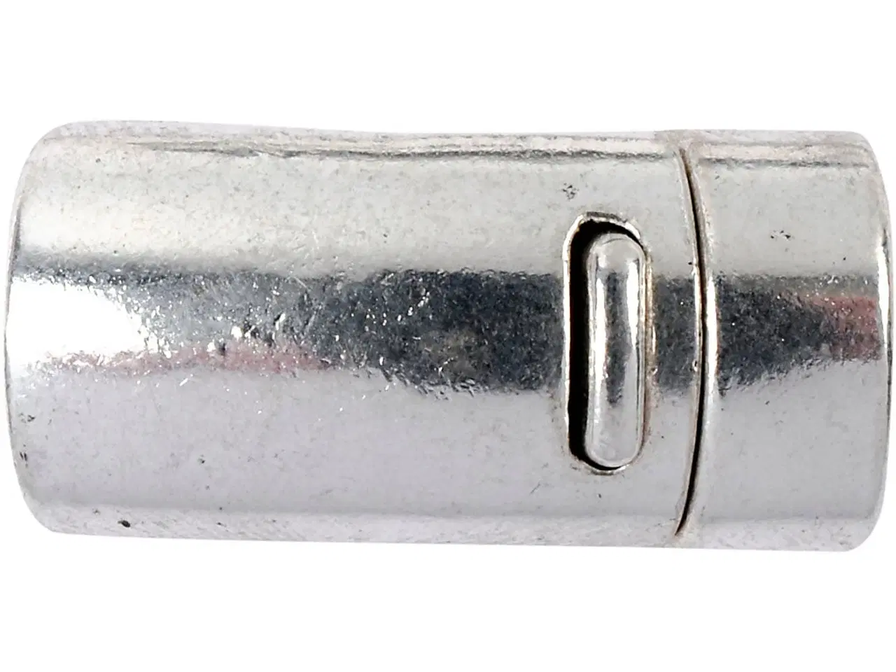 Billede 1 - Magnetlås, diam. 26 mm, hulstr. 10 mm, antik sølv, 1 stk.