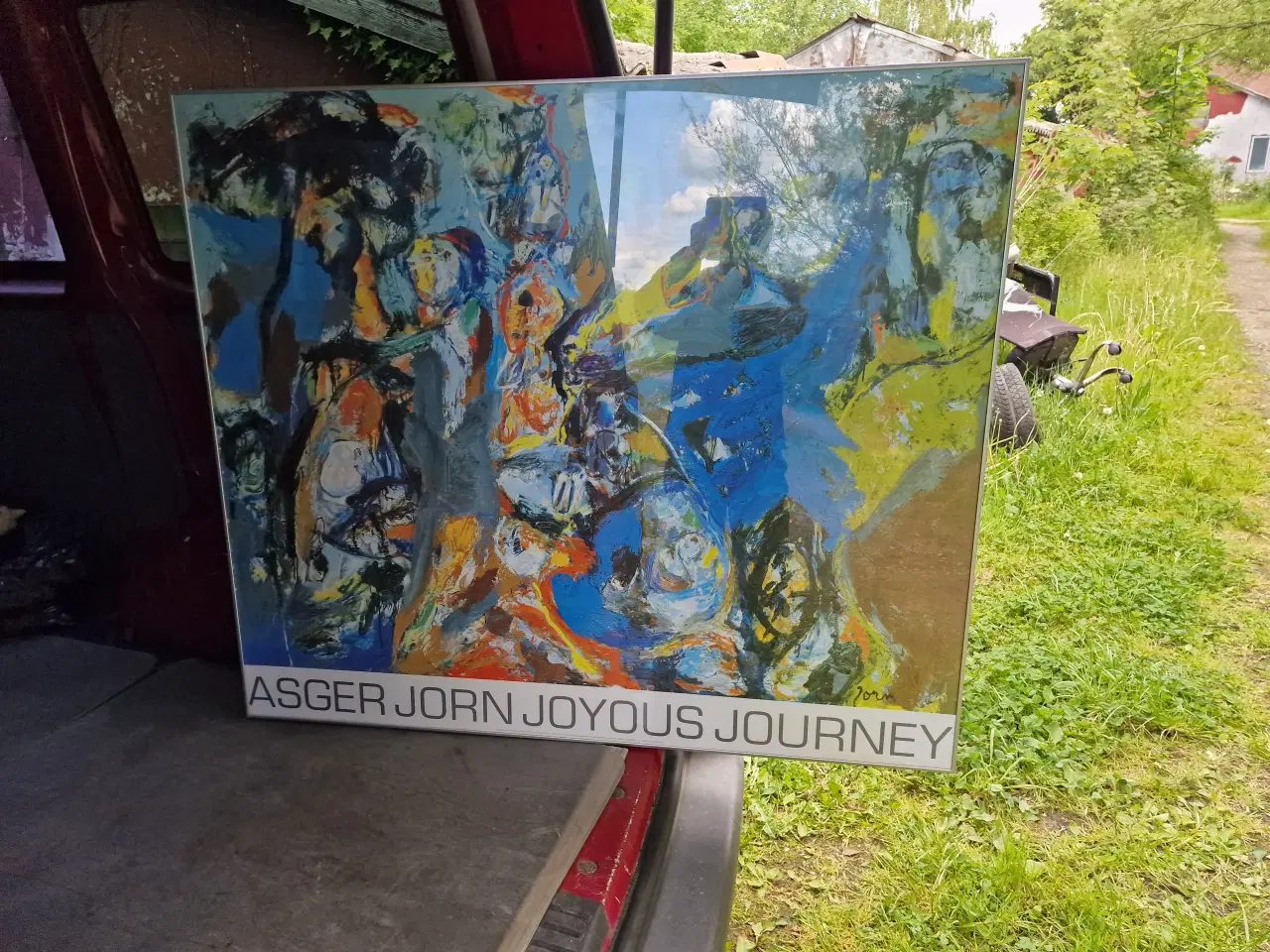 Billede 2 - ASGER JORN print i metalskifteramme med glasfront 