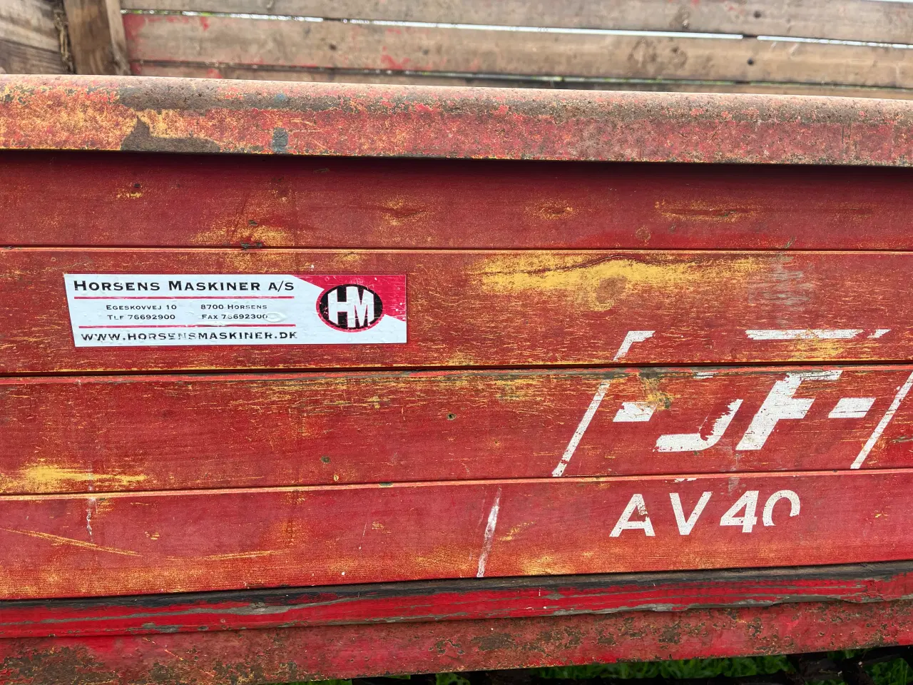 Billede 4 - JF AV40 vogn med møgspreder