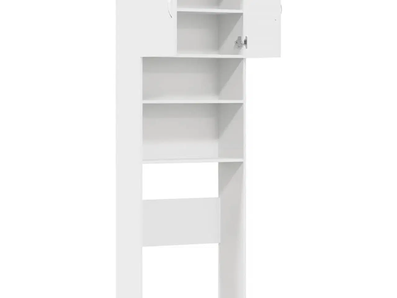 Billede 6 - Vaskemaskineskab 64x24x190 cm konstrueret træ hvid
