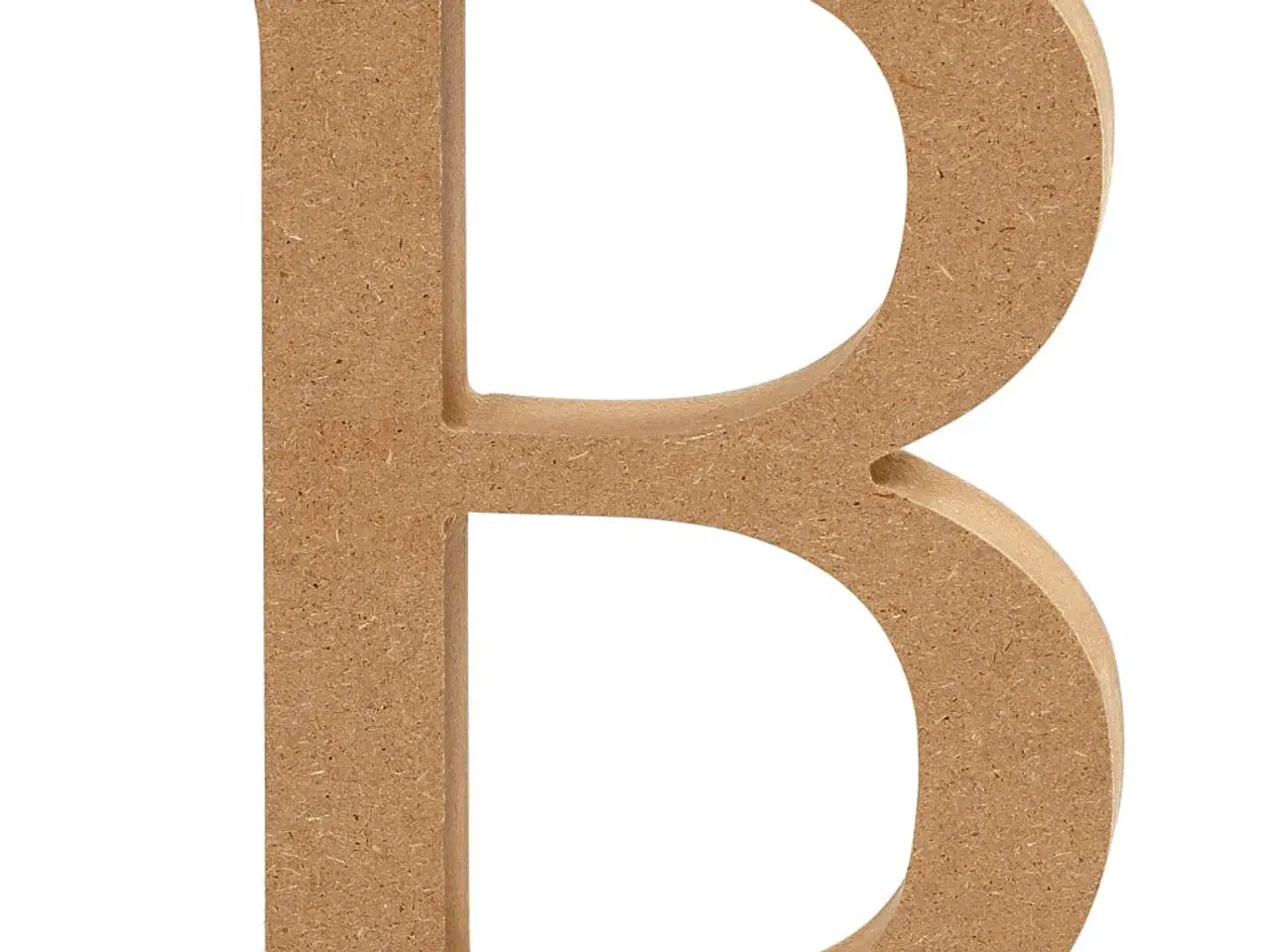 Billede 1 - Stort Træbogstav 'B' - 13 cm Høj, 2 cm Tykkelse