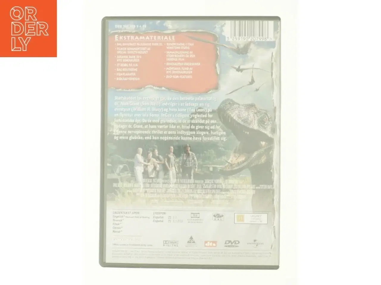 Billede 2 - Jurassic park fra DVD