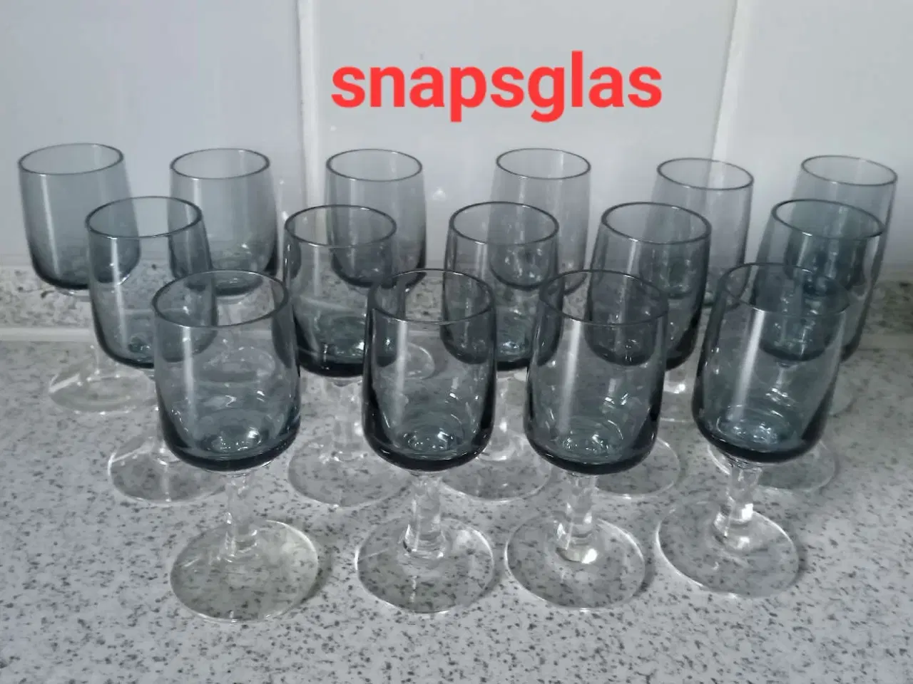 Billede 2 -  Holmegård glas 15 snapsglas( Atlantic )  pr. stk.