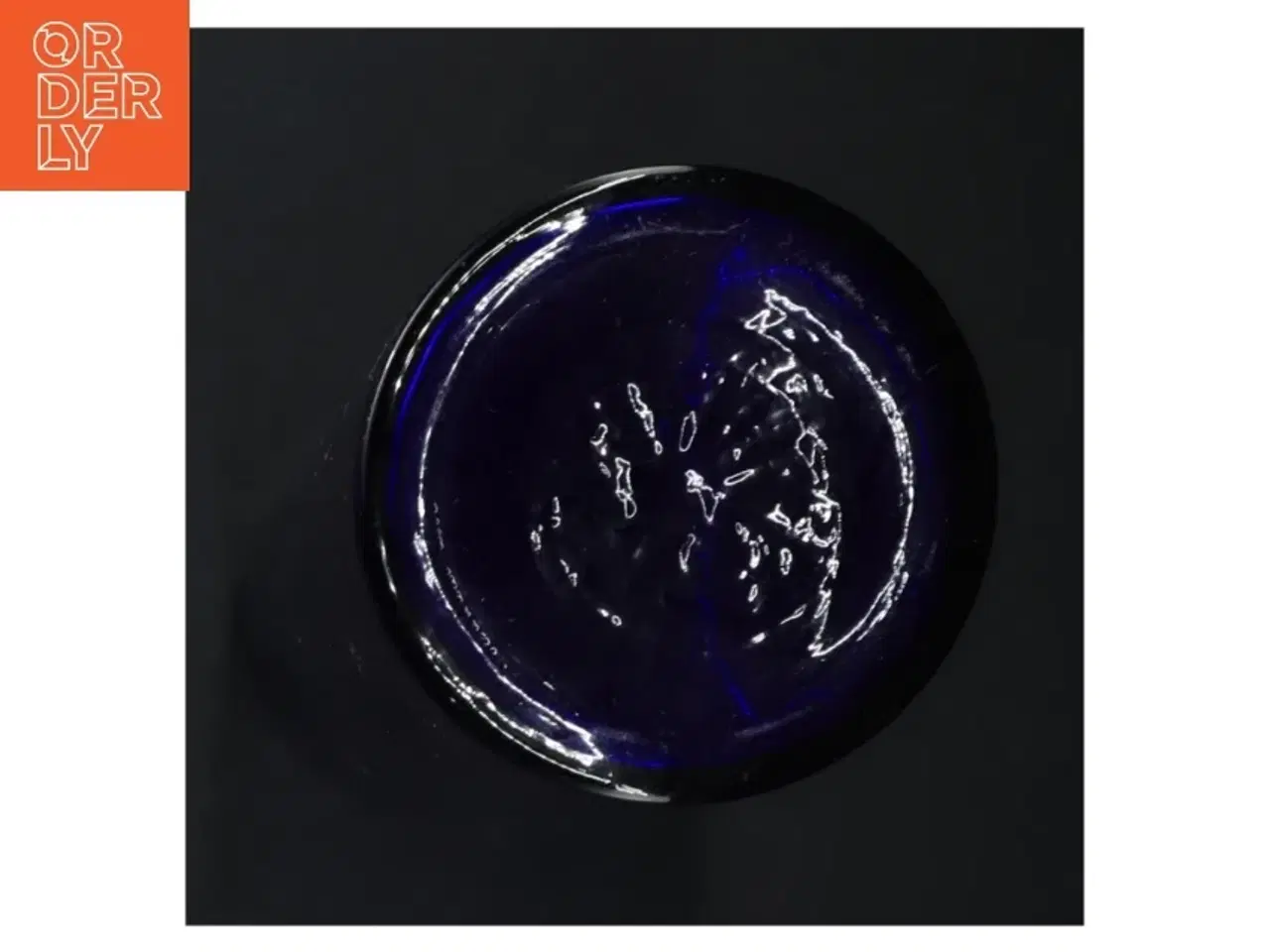 Billede 3 - Blå glasvase (str. 29 cm)