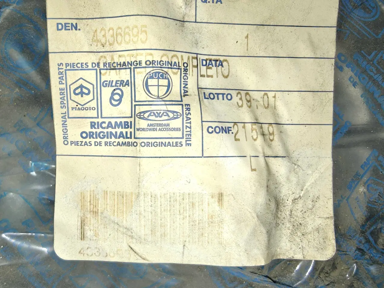 Billede 4 - Gilera Stalker/Piaggio NRG. Ny Original Motorblok