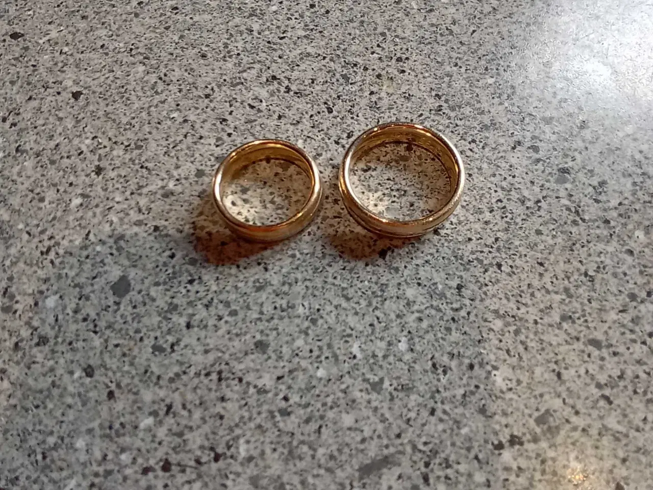 Billede 3 - 2 stk ægte guldringe 585 20 g 