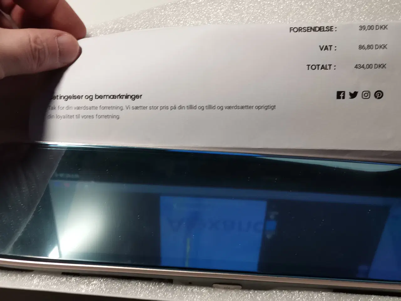 Billede 1 - Bakspejl dashcam FullDH med display