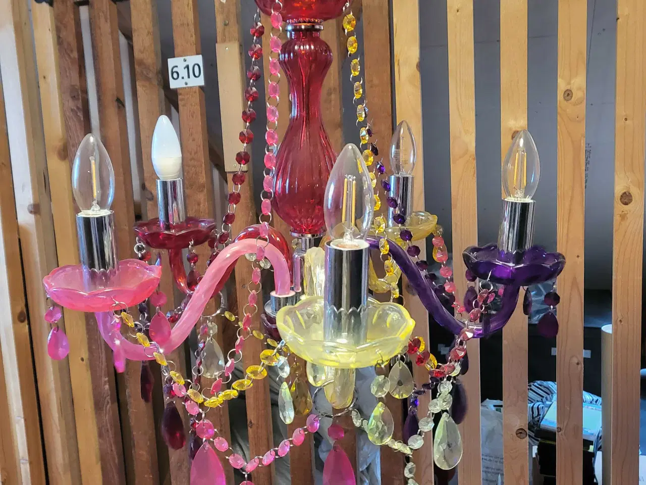 Billede 3 - Farverige lysekrone 
