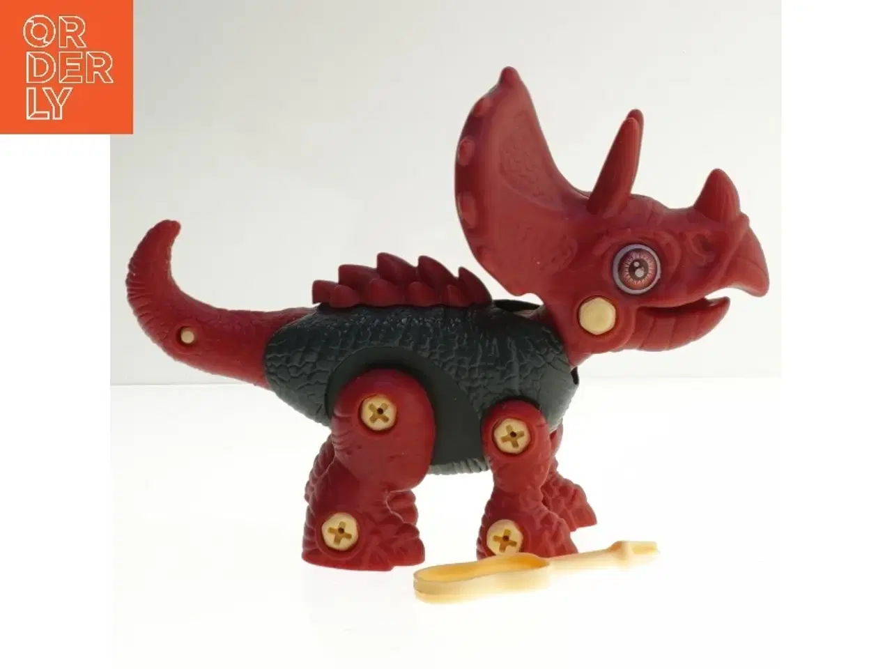 Billede 1 - Legetøjs triceratops med værktøj (str. 19x12 cm)