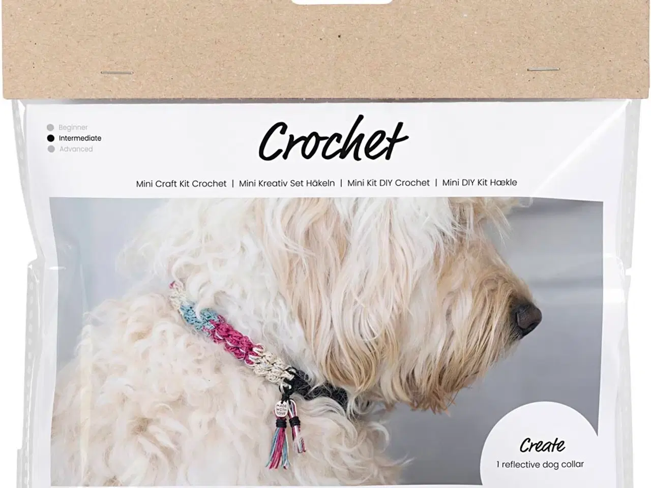 Billede 1 - Mini DIY Kit Hækle, Hundehalsbånd, 1 pk.