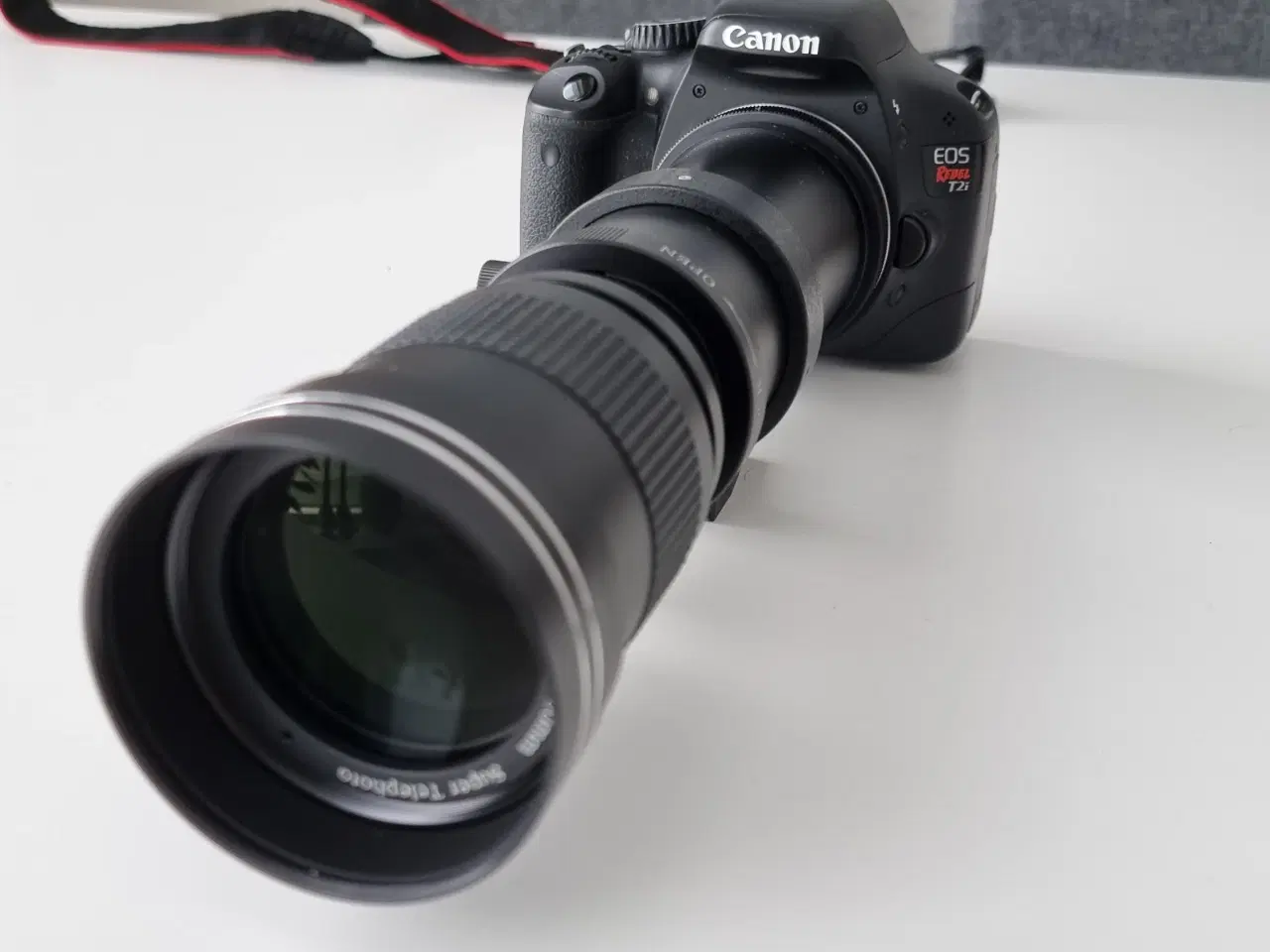 Billede 5 - Canon 550D inkl telephoto lens (400-800mm) + taske