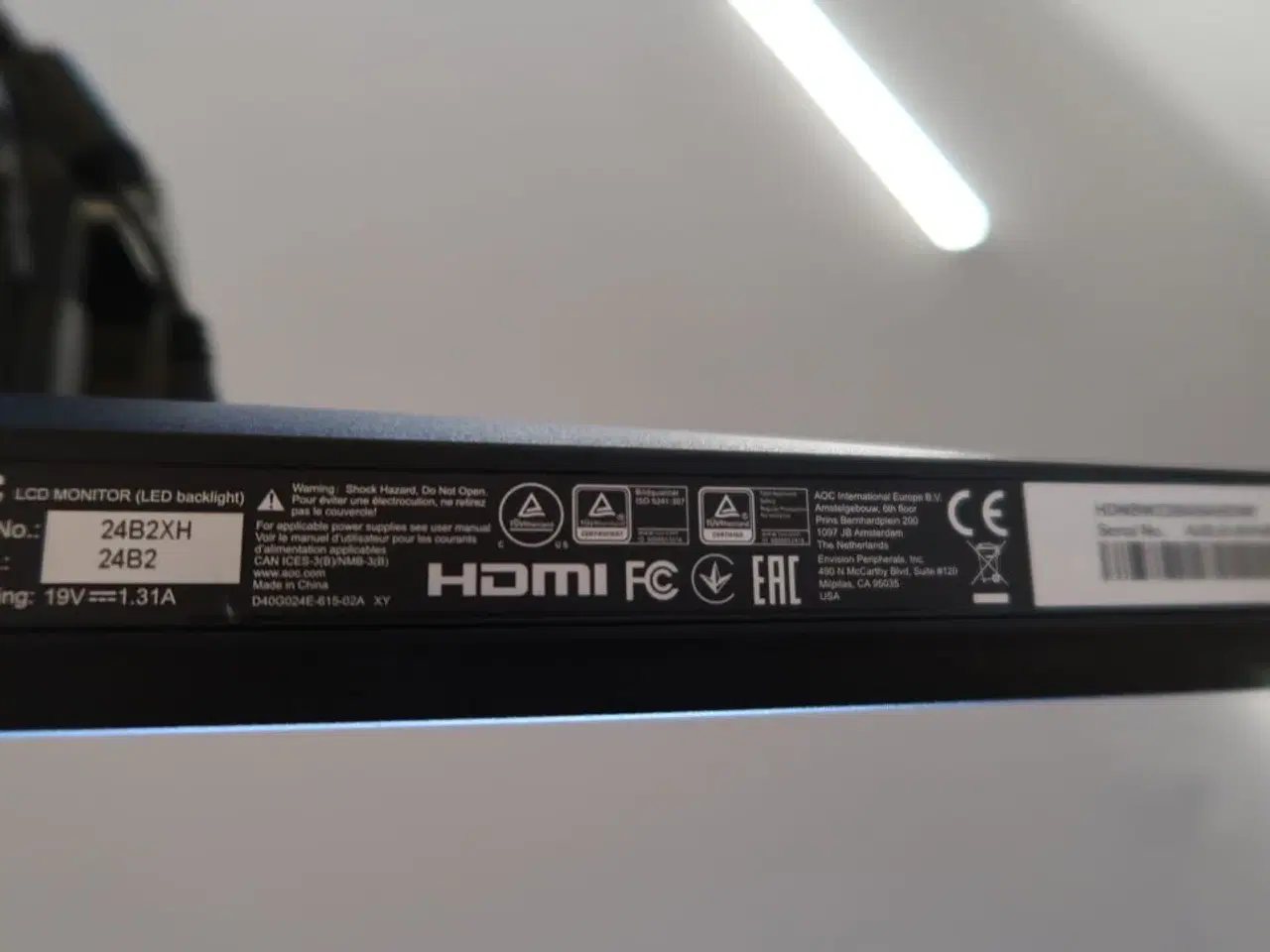 Billede 5 - 3 stk. computerskærme AOC 24B2 med tastatur, mus, computer HP EliteDesk