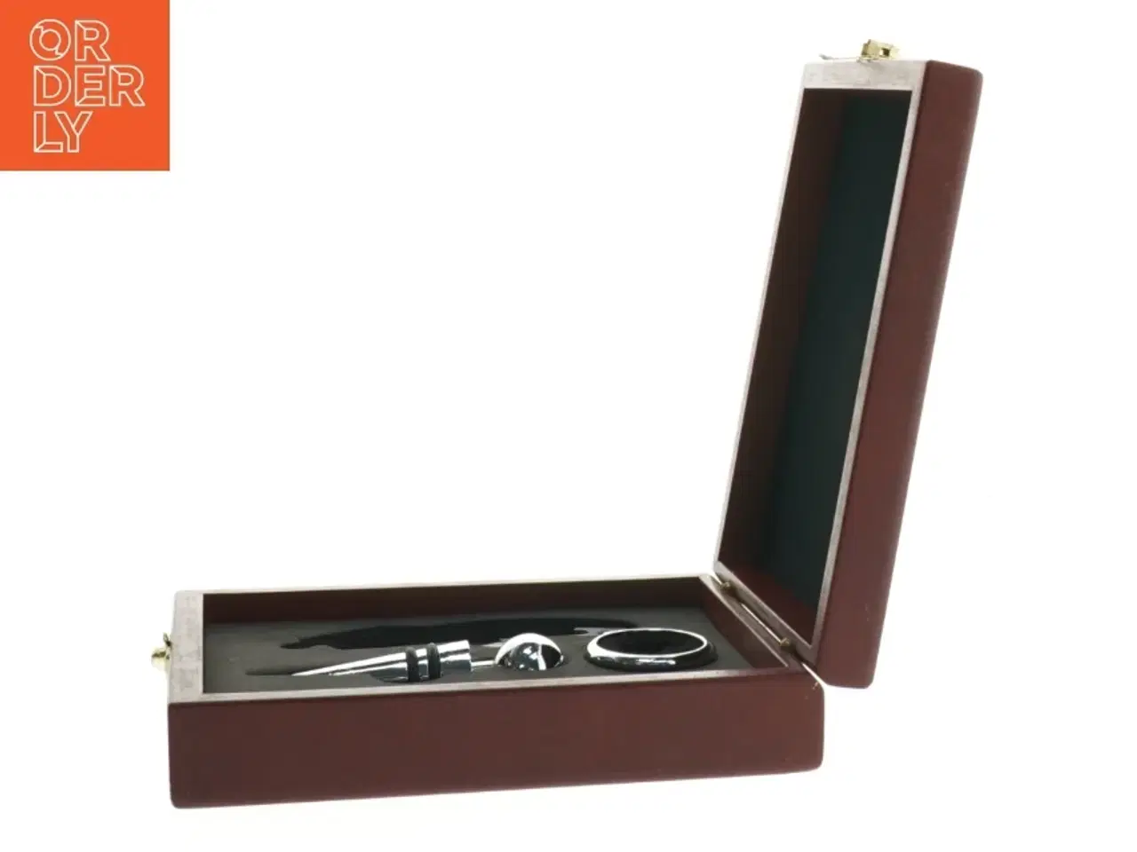 Billede 2 - helt nyt Vin tilbehør sæt i træboks (str. 18x15 cm)