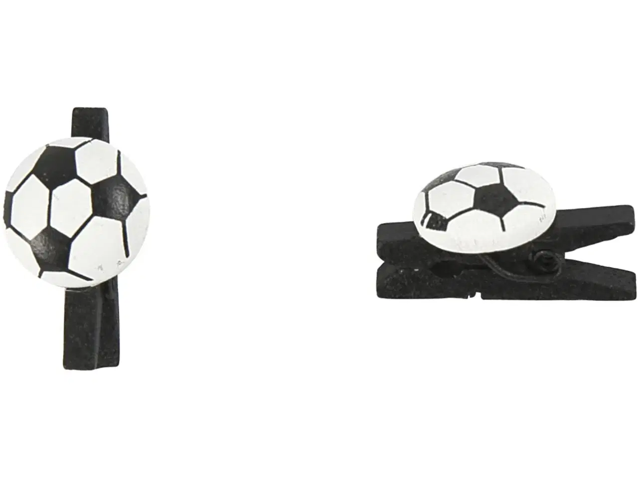 Billede 1 - Fodboldklemmer 10 stk. - Sort, 14x25 mm, 12 mm tykkelse