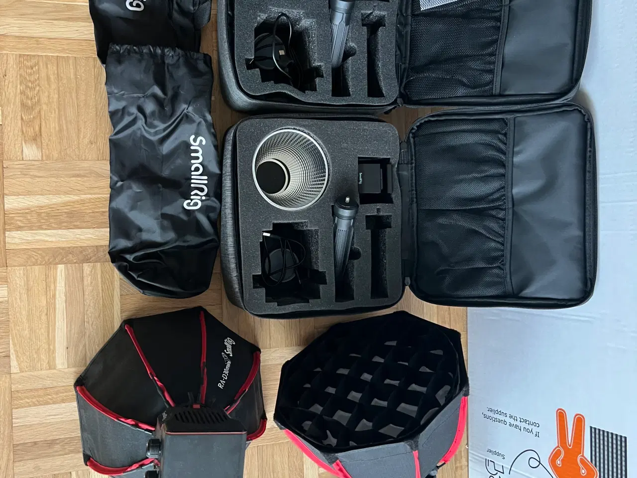 Billede 1 - Smallrig 60 w led videolys med softbox