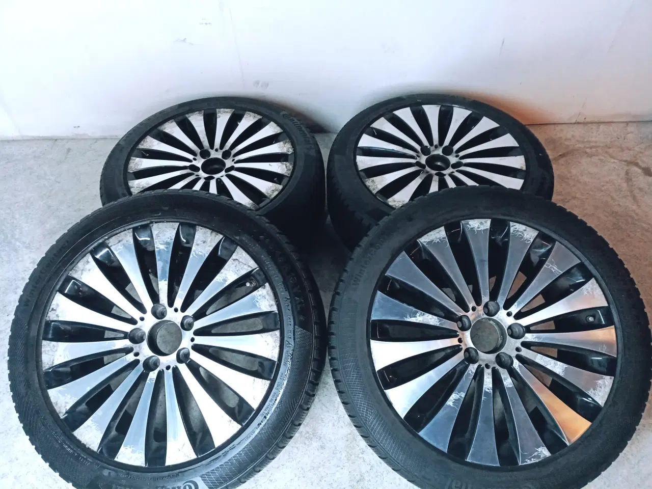 Billede 3 - 5x112 18" ET43 8x18 nav 66,6' Mercedes vintersæt