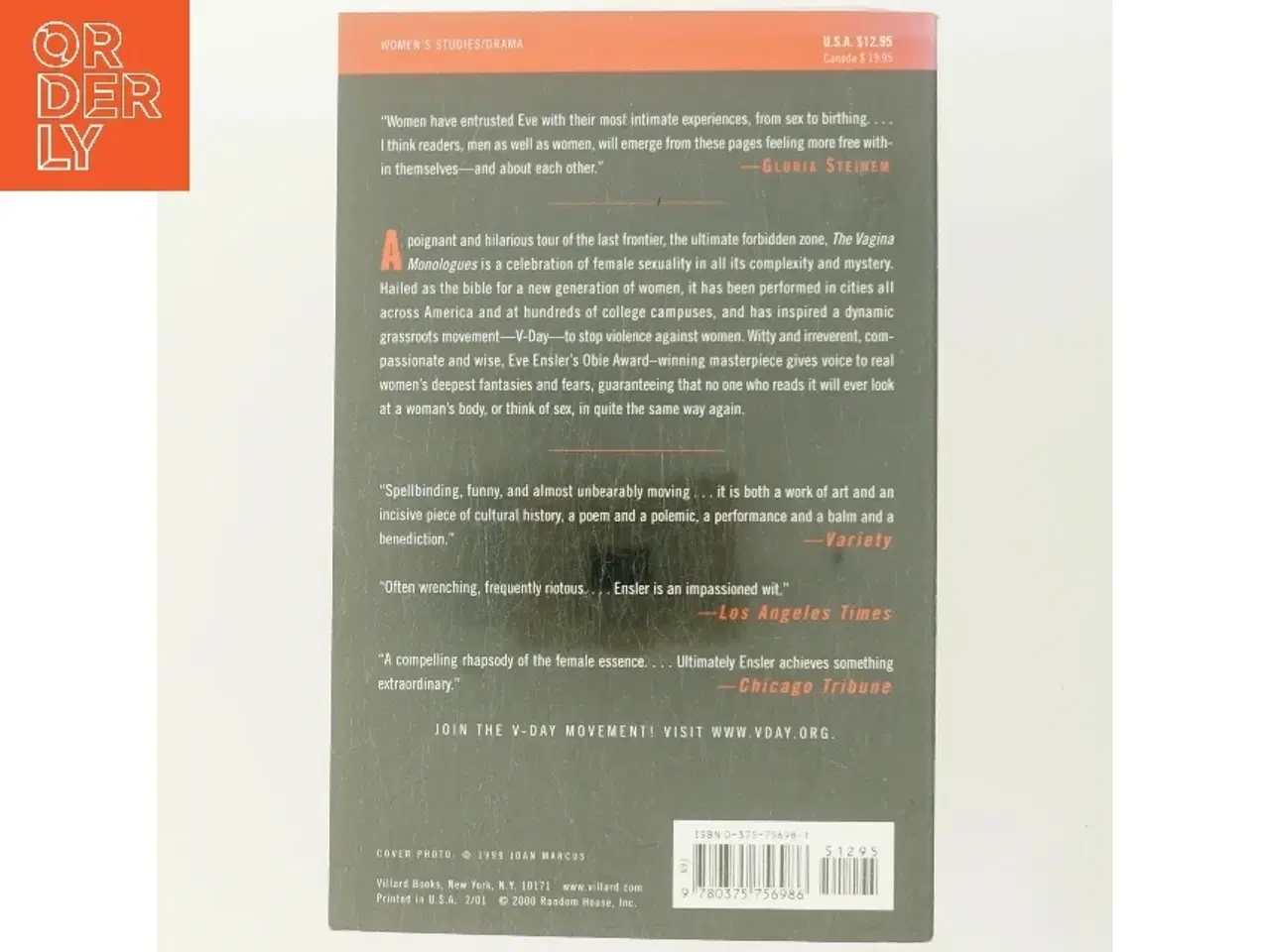 Billede 3 - The Vagina Monologues af Eve Ensler (Bog)