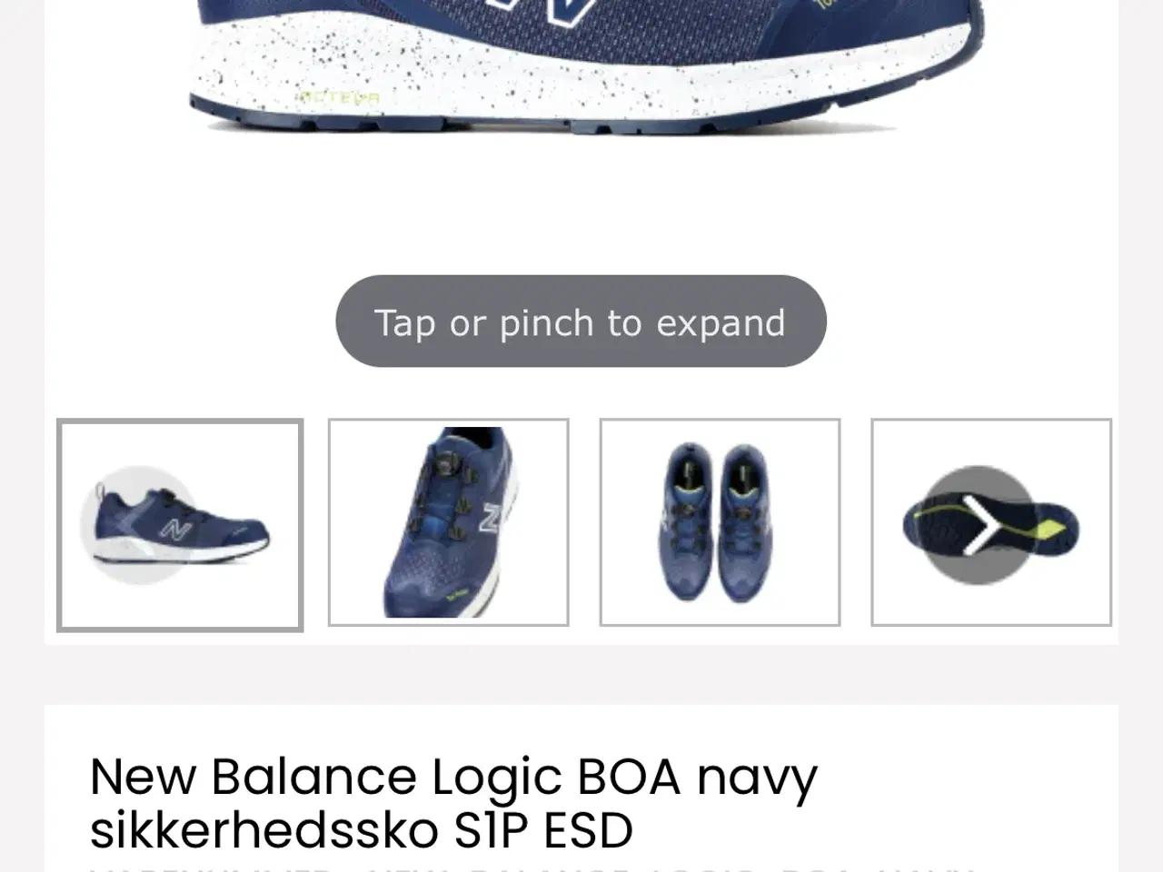 Billede 1 - New balance sikkerhedssko