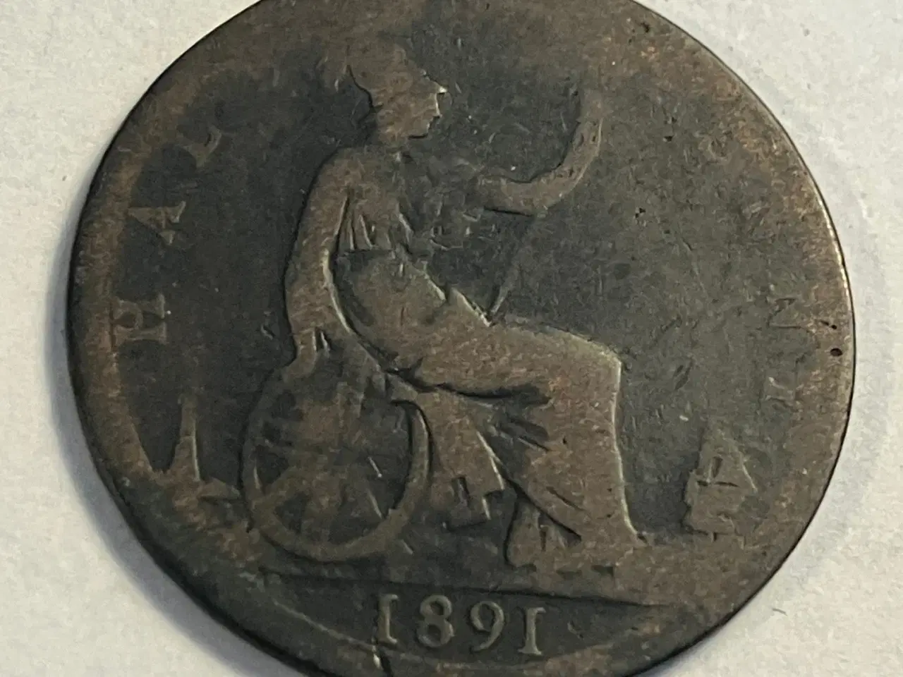 Billede 1 - Half Penny 1891 England