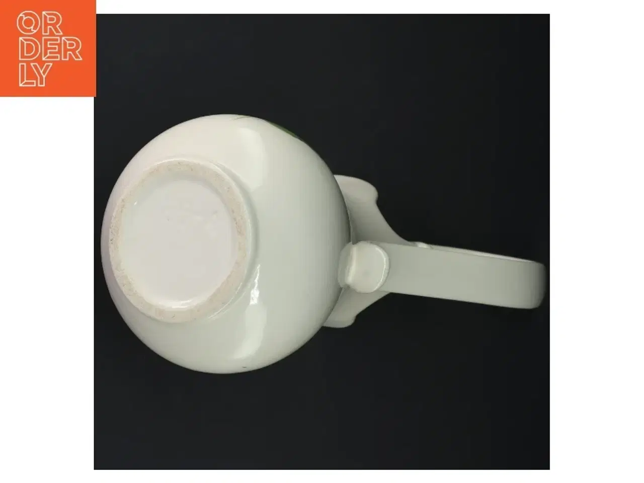 Billede 4 - Keramikkande med blomstermotiv (str. K. 23 cm. ø. 13 cm)