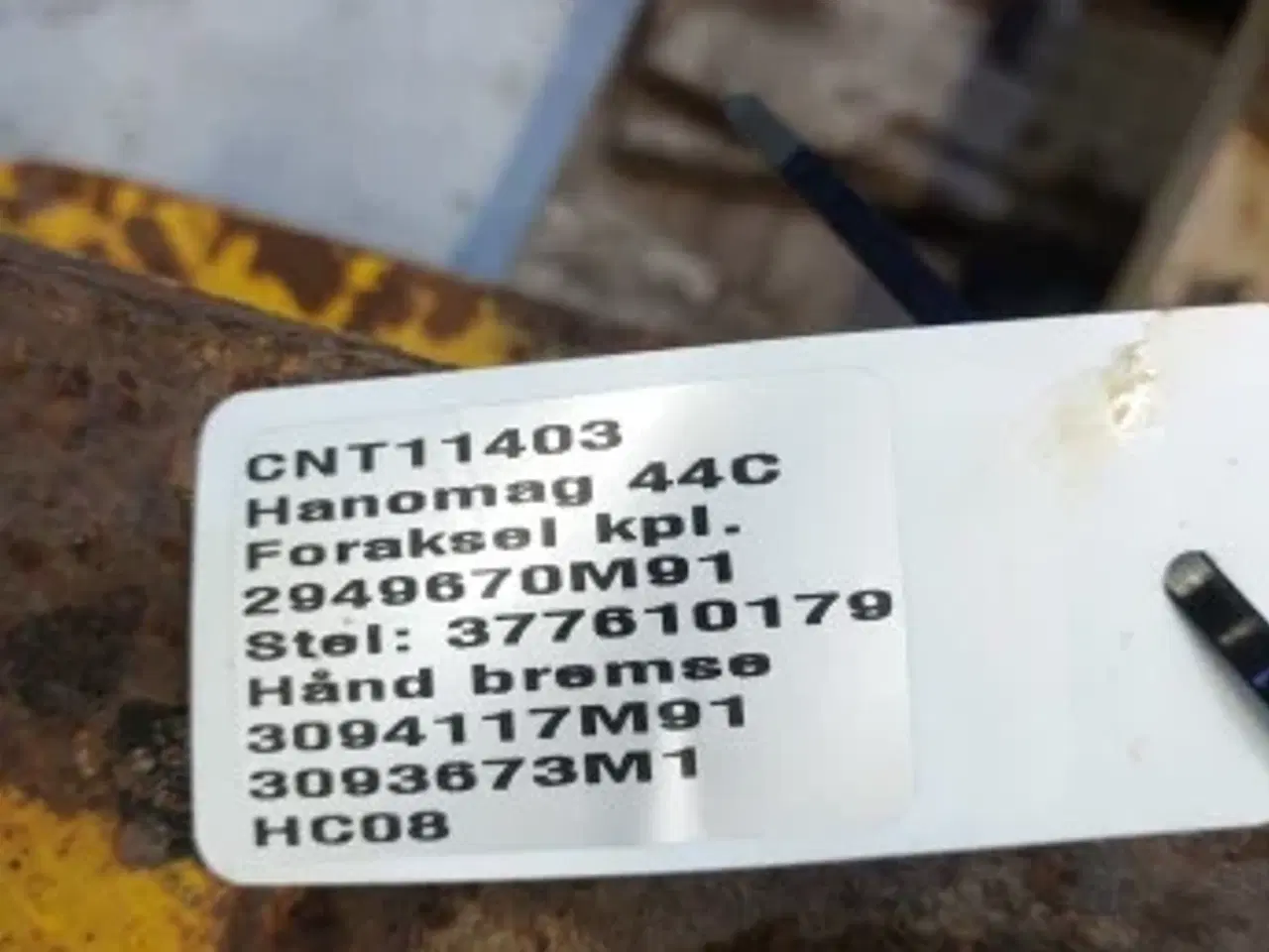 Billede 24 - Hanomag 44C Foraksel 2949670M91