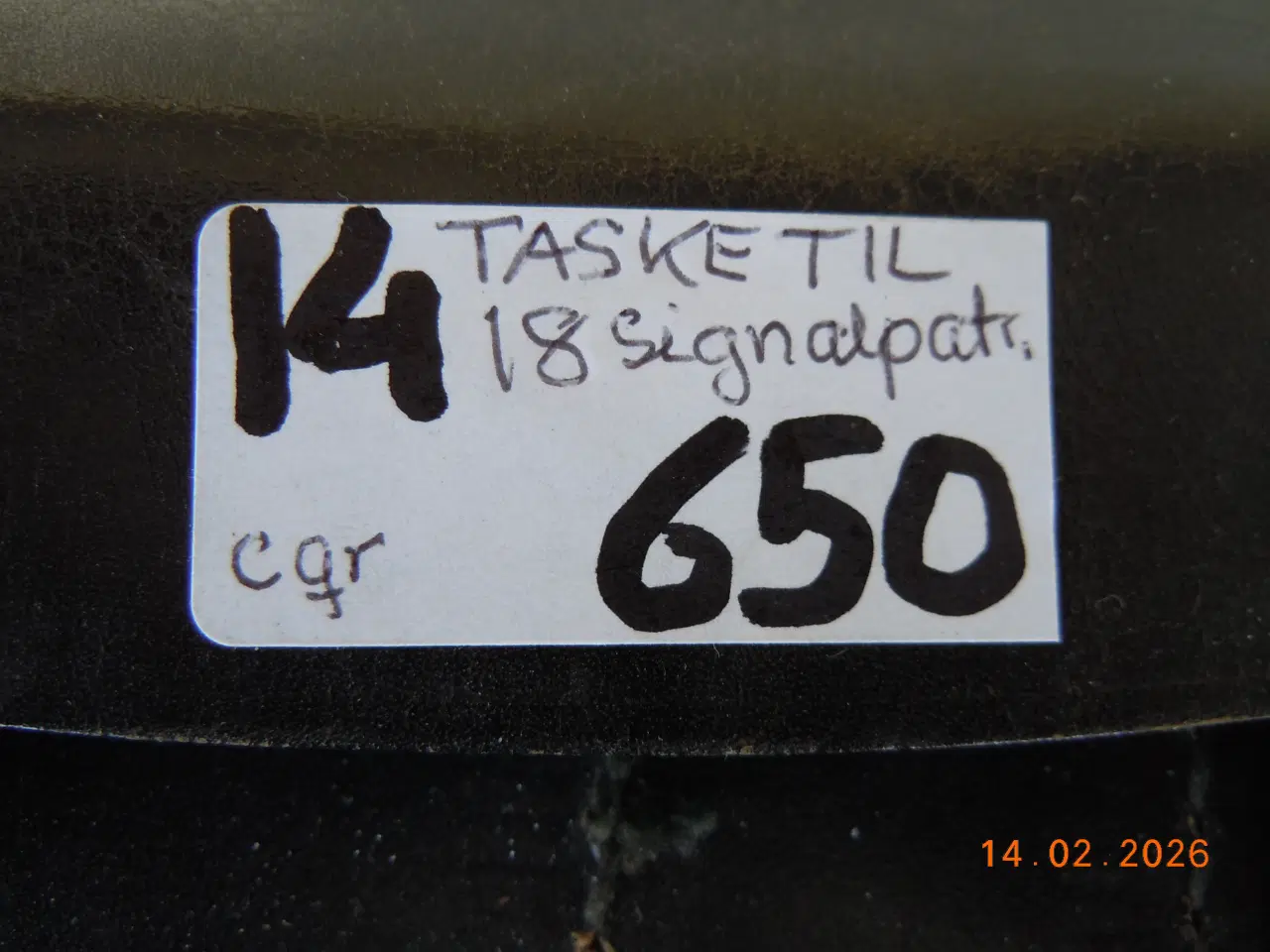 Billede 7 - Tysk patrontaske til kal. 4 signalpatroner.