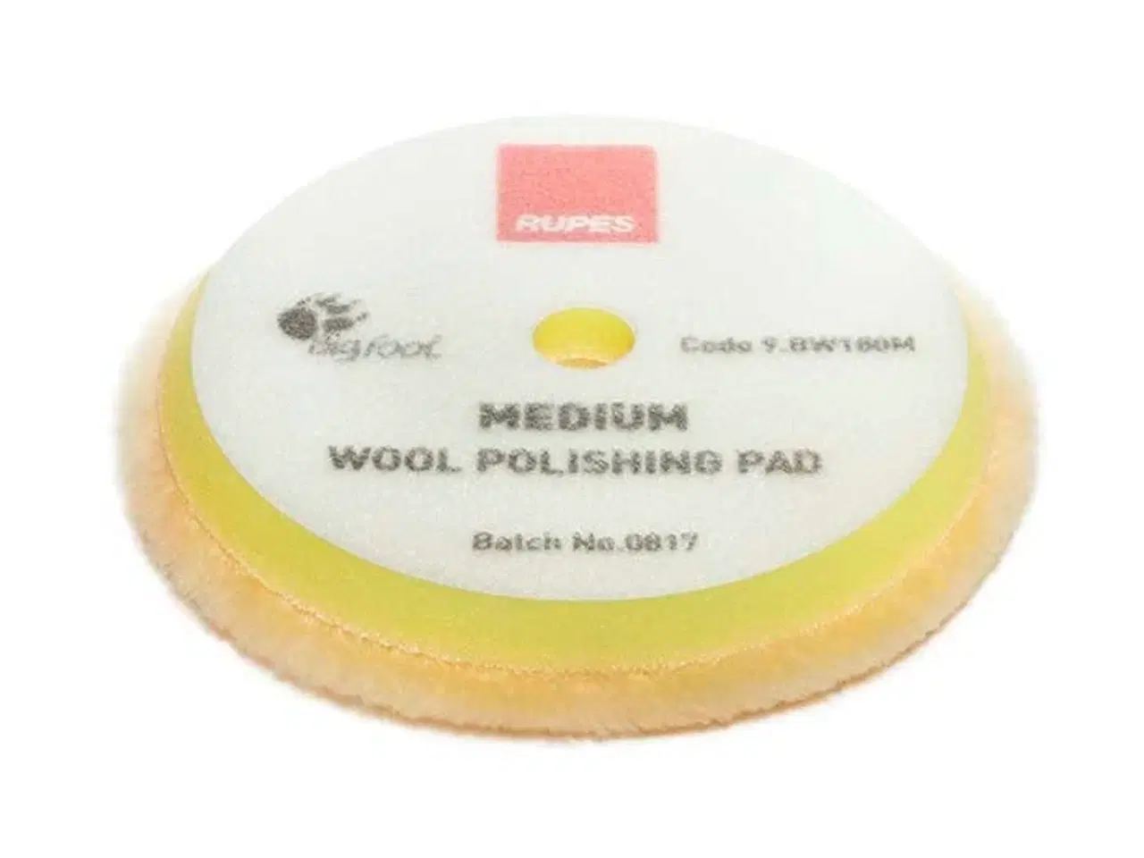 Billede 1 - Rupes uld polerpude, gul, Ø:150/170 mm, medium, 1 stk.