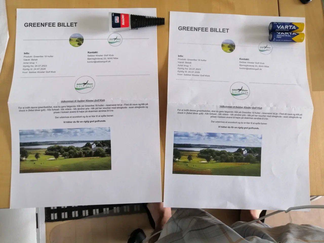 Billede 1 - 2 x Greenfee til Sebberkloster Golfklub 