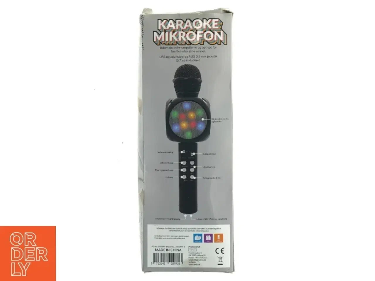 Billede 3 - Karaoke Mikrofon med LED lys (str. 26 x 8 cm)