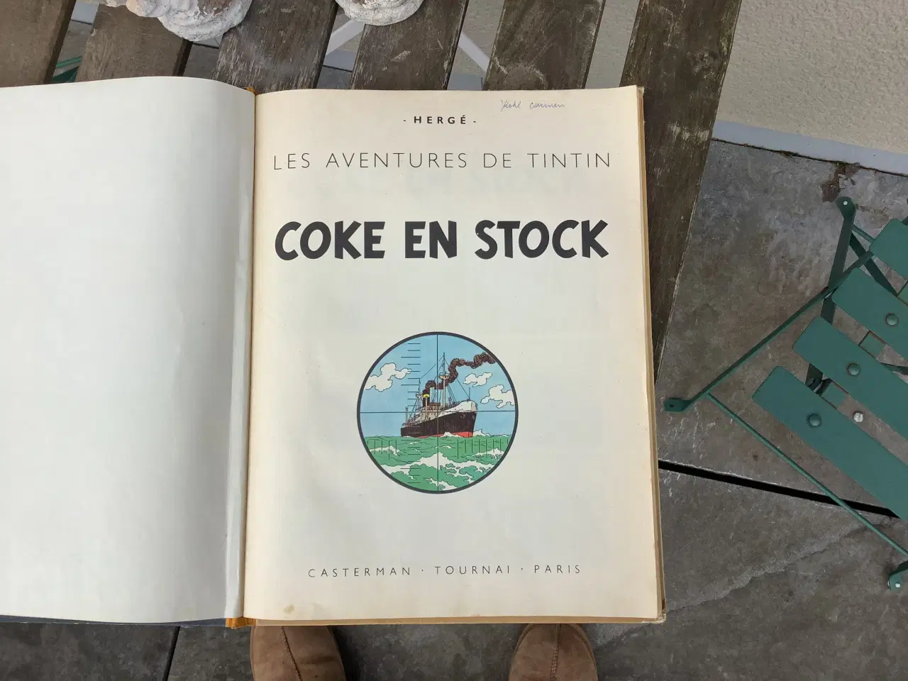 Billede 4 - FØRSTE UDGAVE 1958 Tintin “Coke en Stock