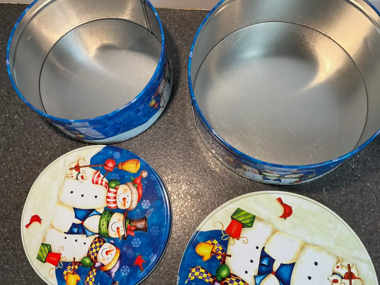 Billede 7 - Charmerende sæt med 5 julekagedåser