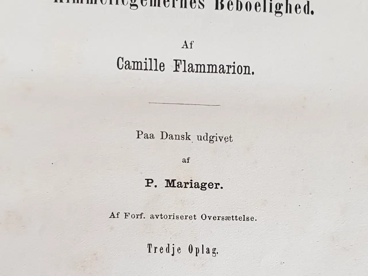 Billede 4 - År 1875 - Camille Flammarion: Beboede verdener