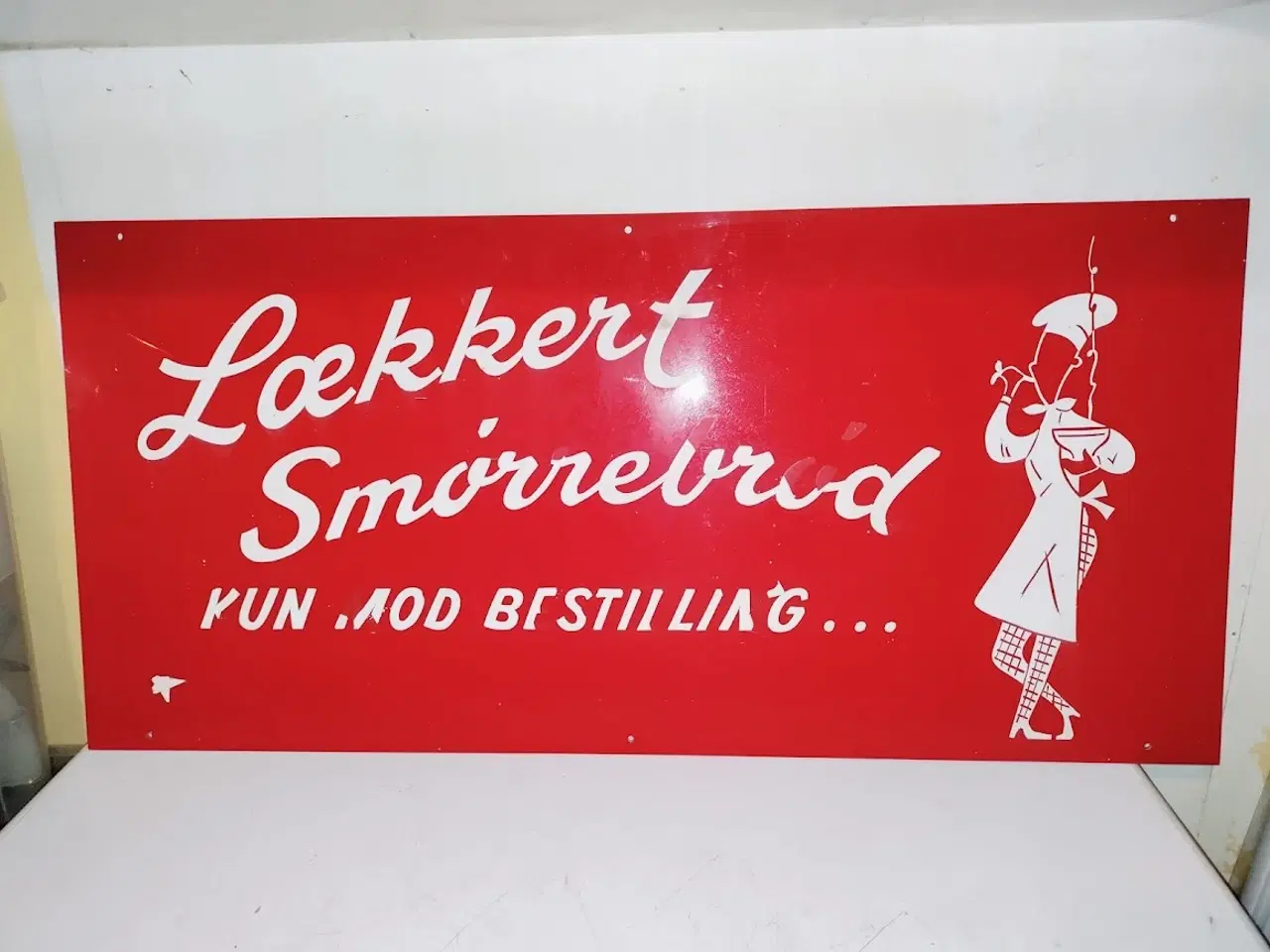 Billede 1 - super fedt plastik skilt 