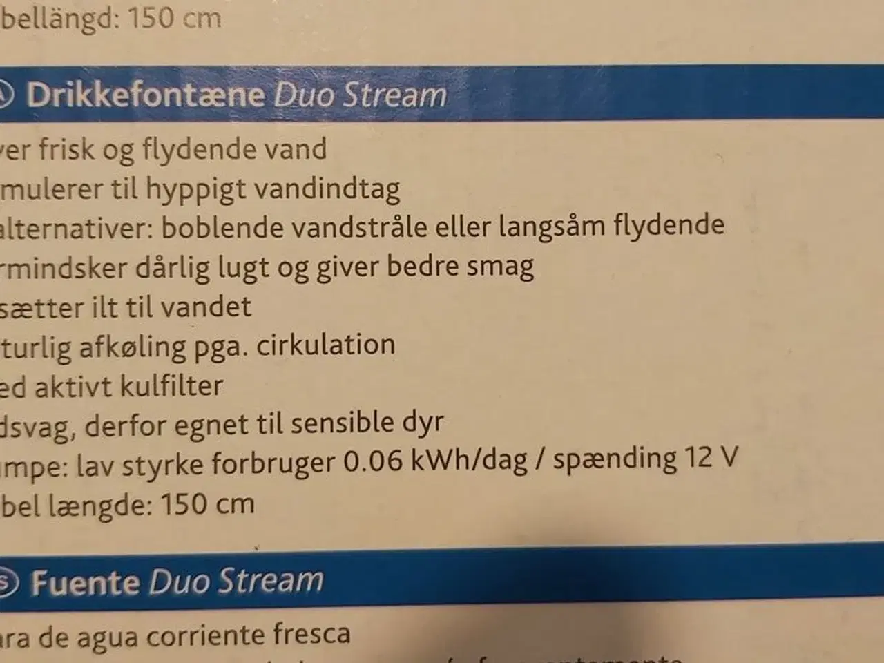 Billede 4 - Trixie Duo Stream. Hund og katte Fontaine