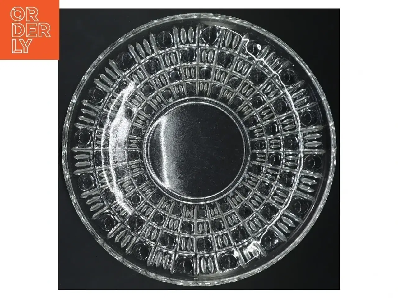 Billede 3 - Glasfad med mønster (str. Ø 29 cm)