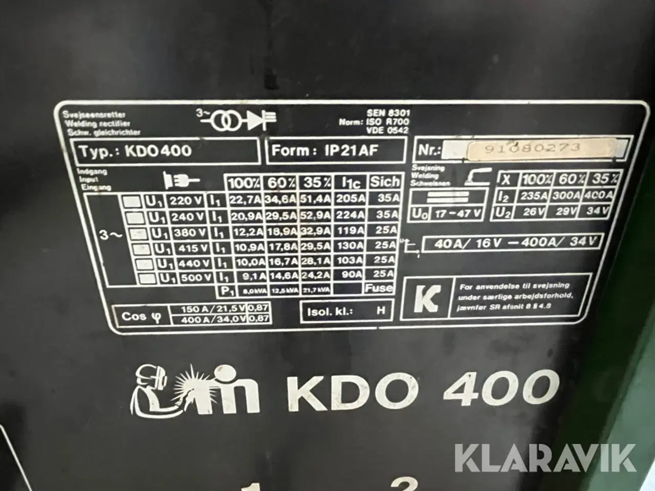 Billede 6 - Svejsemaskine Migatronic KDO400