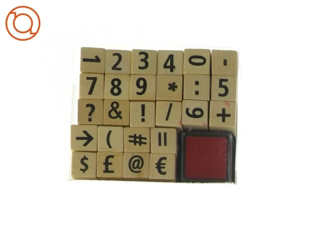 Billede 2 - Stempelsæt med tal og symboler (str. 10 cm)