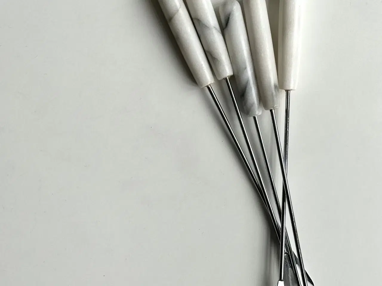 Billede 2 - Fonduegafler, marmor