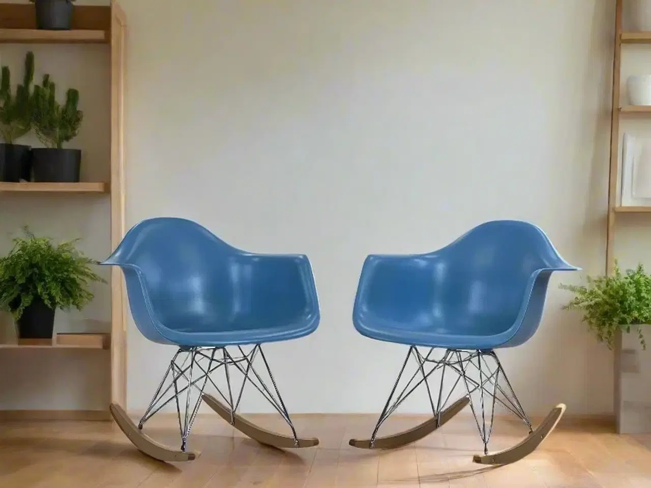 Billede 2 - Vitra Plastic Armchair RAR Loungestol – Blå