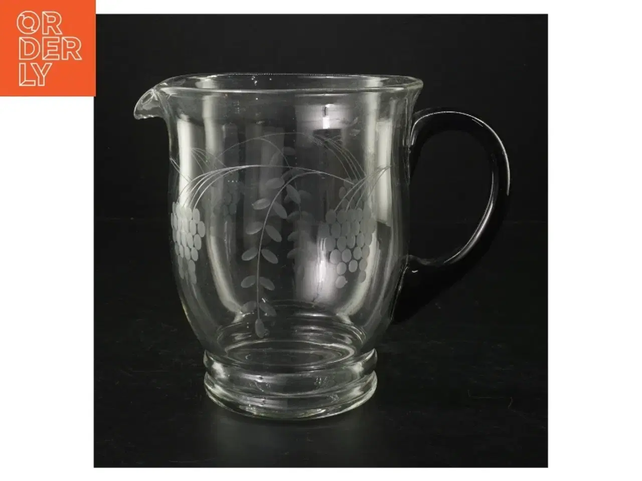 Billede 1 - Retro Glaskande (str. H. 16,5 cm. ø. 13,5 cm)