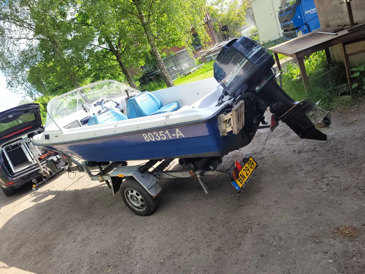 Billede 7 - 16fods almarine speedbåd med 40hk mercury