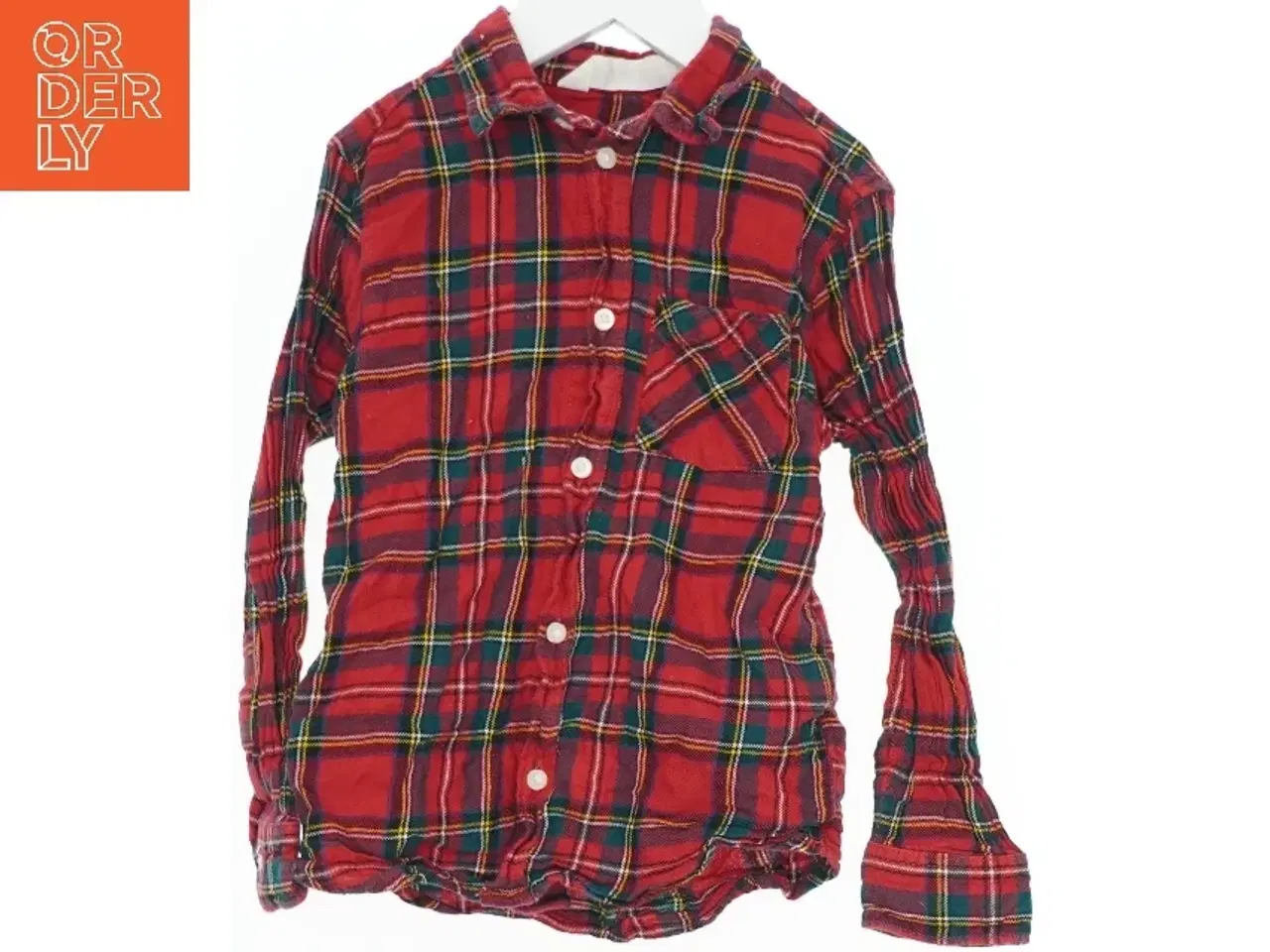 Billede 1 - Rød ternet skjorte til børn fra H&M (str. 122)