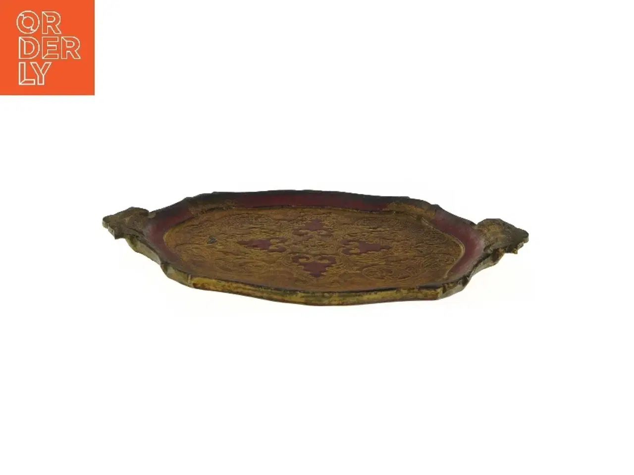 Billede 2 - Dekorativ bakke i vintage-stil (str. 45x29,5 cm)